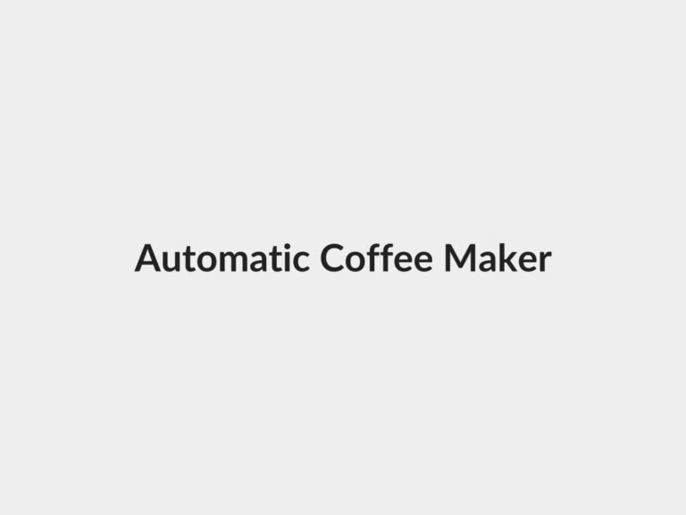 Compact automatic coffee maker
