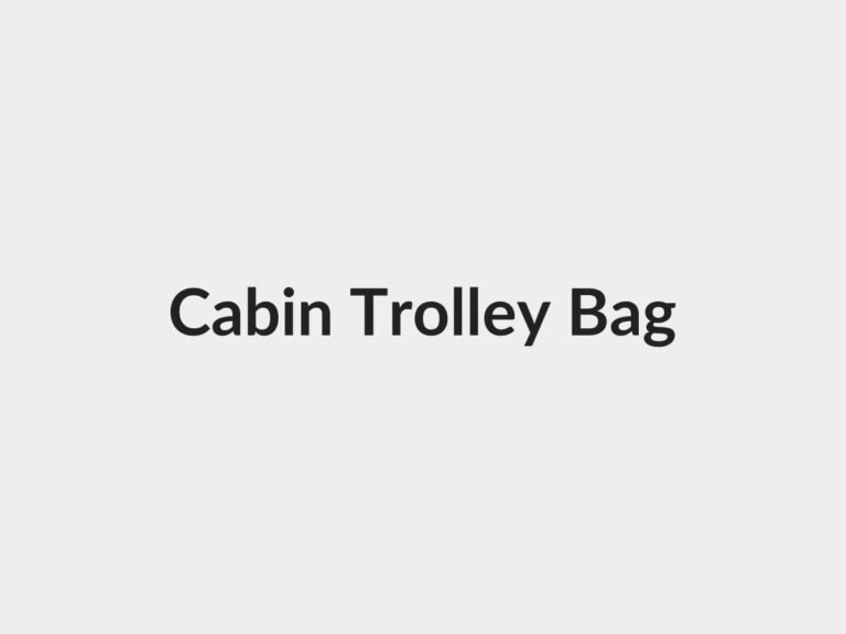 Lightweight cabin-size trolley bag