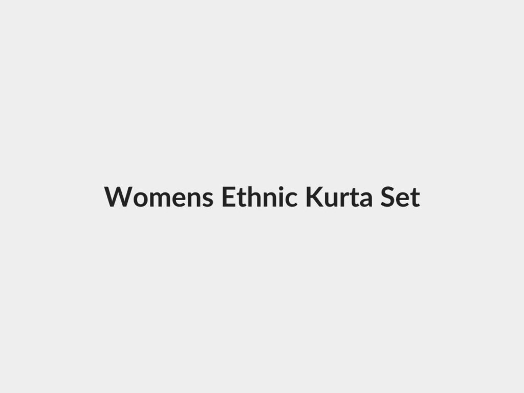 Women's printed ethnic kurta set